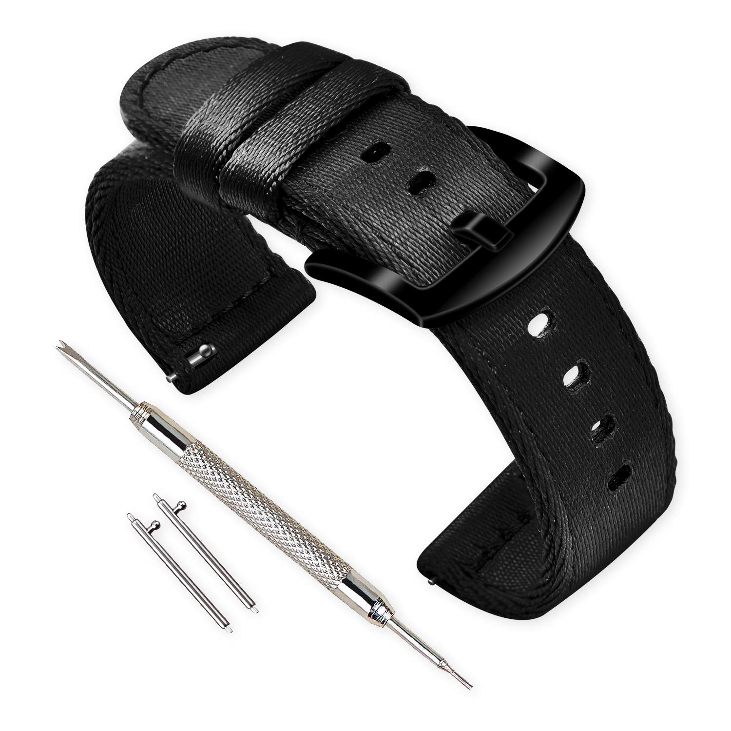 VINBANDCorrea Reloj Calidad Alta Nylon Correa Relojes - 18mm, 20mm, 22mm, 24mm Correa Reloj con Hebilla de Acero Inoxidable