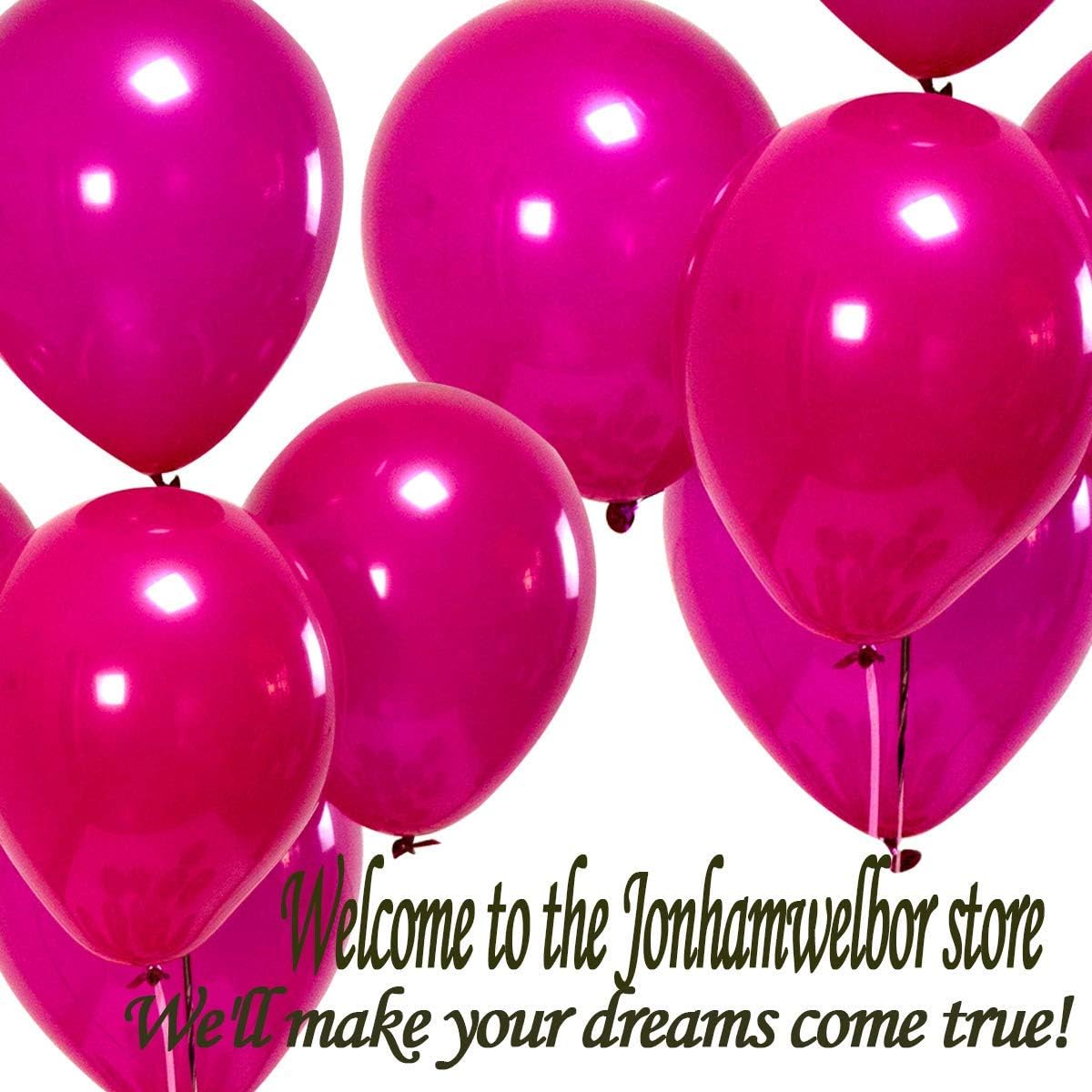 Party Balloons 12-inch Hot Pink Latex Balloons 70 Pack Wedding Kid’s Birthday Bride Bachelorette Party Decorations(with Hot Pink Ribbon) : Toys & Games
