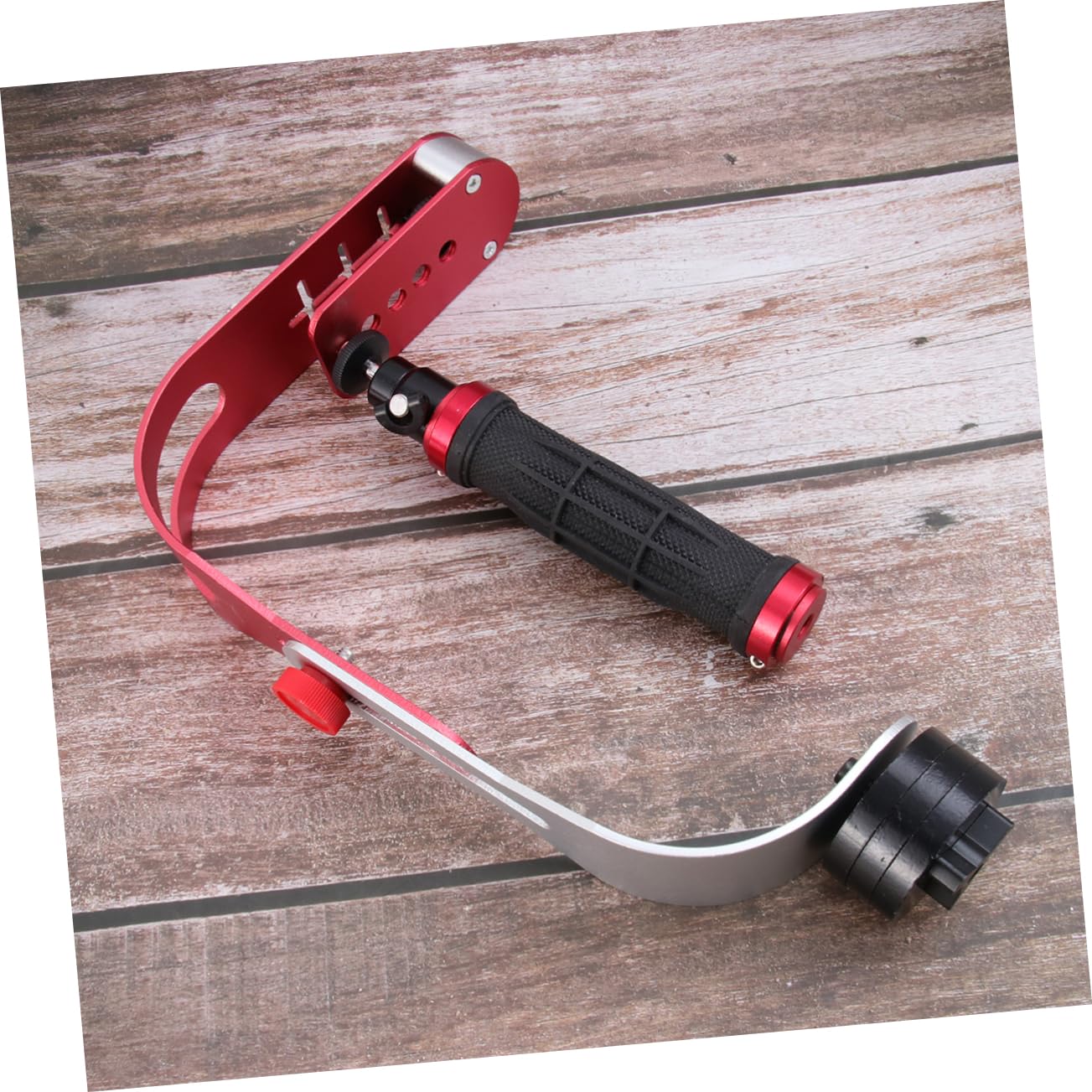 Homoyoyo 1pezzi Stabilizzatore Per Fotocamera Dslr Supporto Portatile Per Video Mano Accessorio Video Per Riprese Stabili e Angoli Bassi Rosso