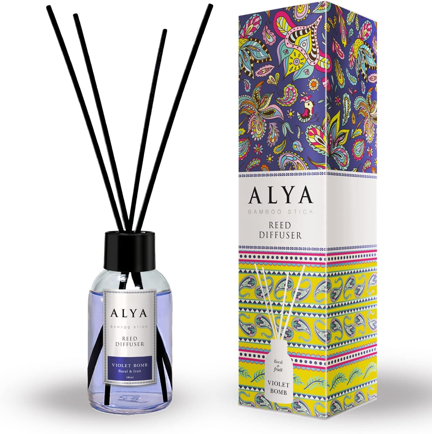 Alya Violet Bomb Bambu Çubuklu Oda Kokusu 100 ml