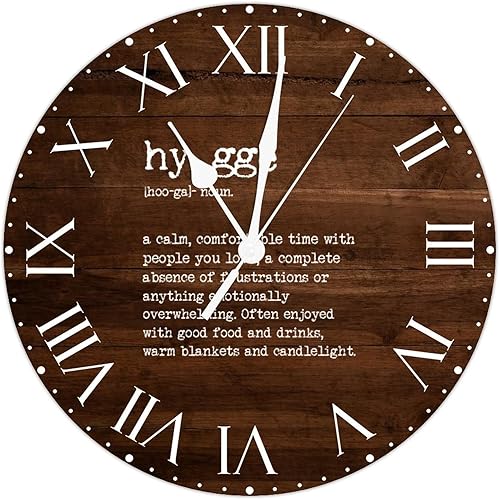 Miniatura 32 de ArogGeld Definición de recursos humanos, reloj de PVC, frases motivacionales, sin marco, números romanos, significado de 12 pulgadas, silencioso