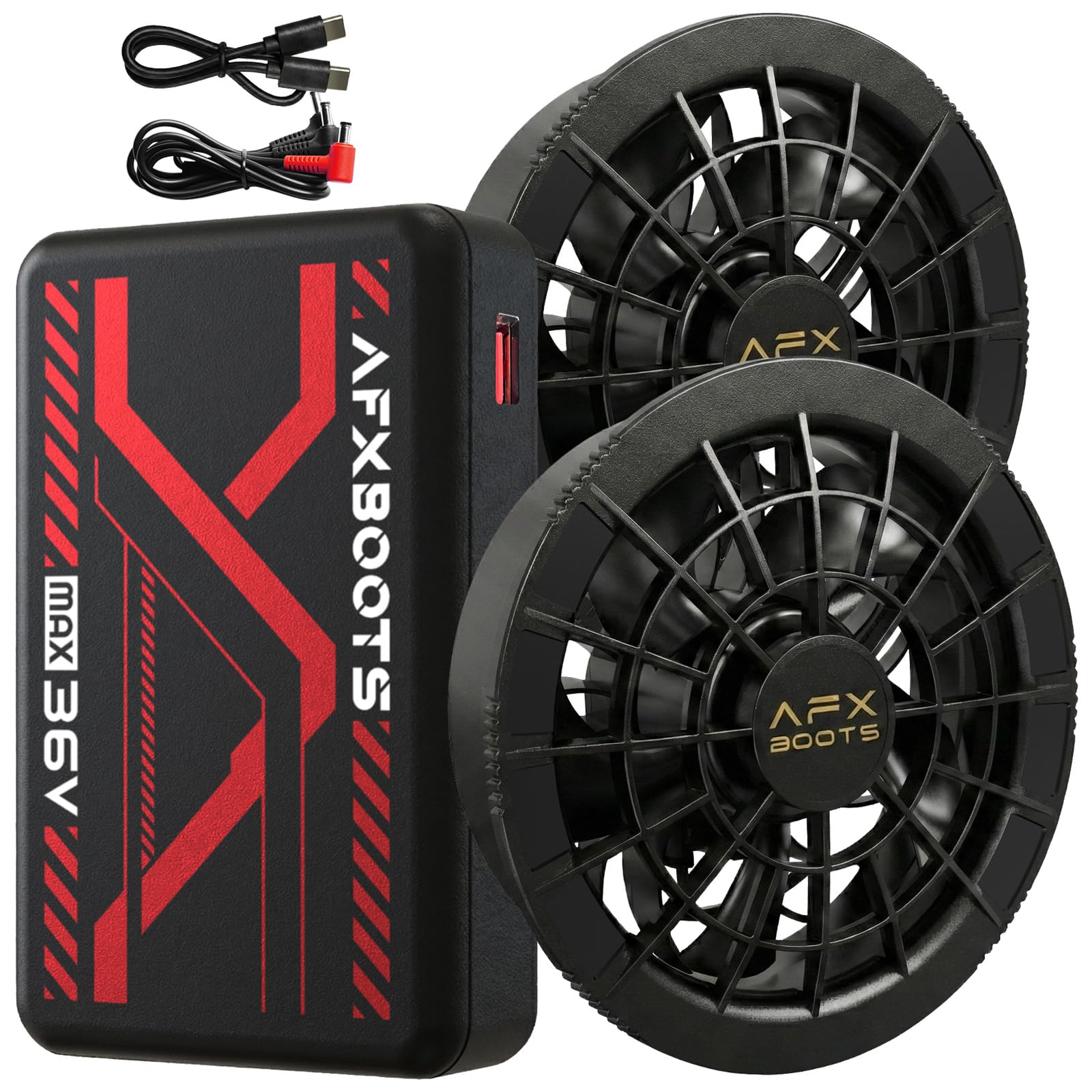 36V 高出力 30000mAh 大容量 168L/S ファンバッテリーセット Amazon.co.jp: [AFXBoots] 36V高出力 30000mAh大容量 168L/S ファン