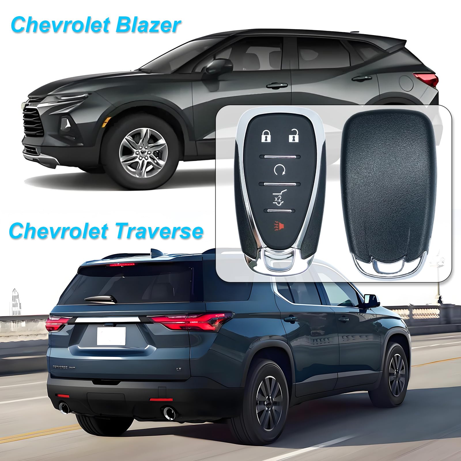 CHEVROLET TRAVERSE SMART KEYLESS ENTRY REMOTE KEY FOB OEM - Foto 8