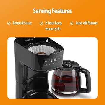 Toastmaster 12-Cup Touchscreen Digital Drip Coffee Maker