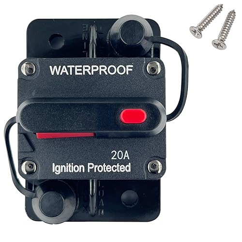 Miniatura 8 de Disyuntor de 30 amperios de 12 V a 48 V CC con botón de interruptor de reinicio manual para motor de arrastre de barcos, vehículos de remolque ATV