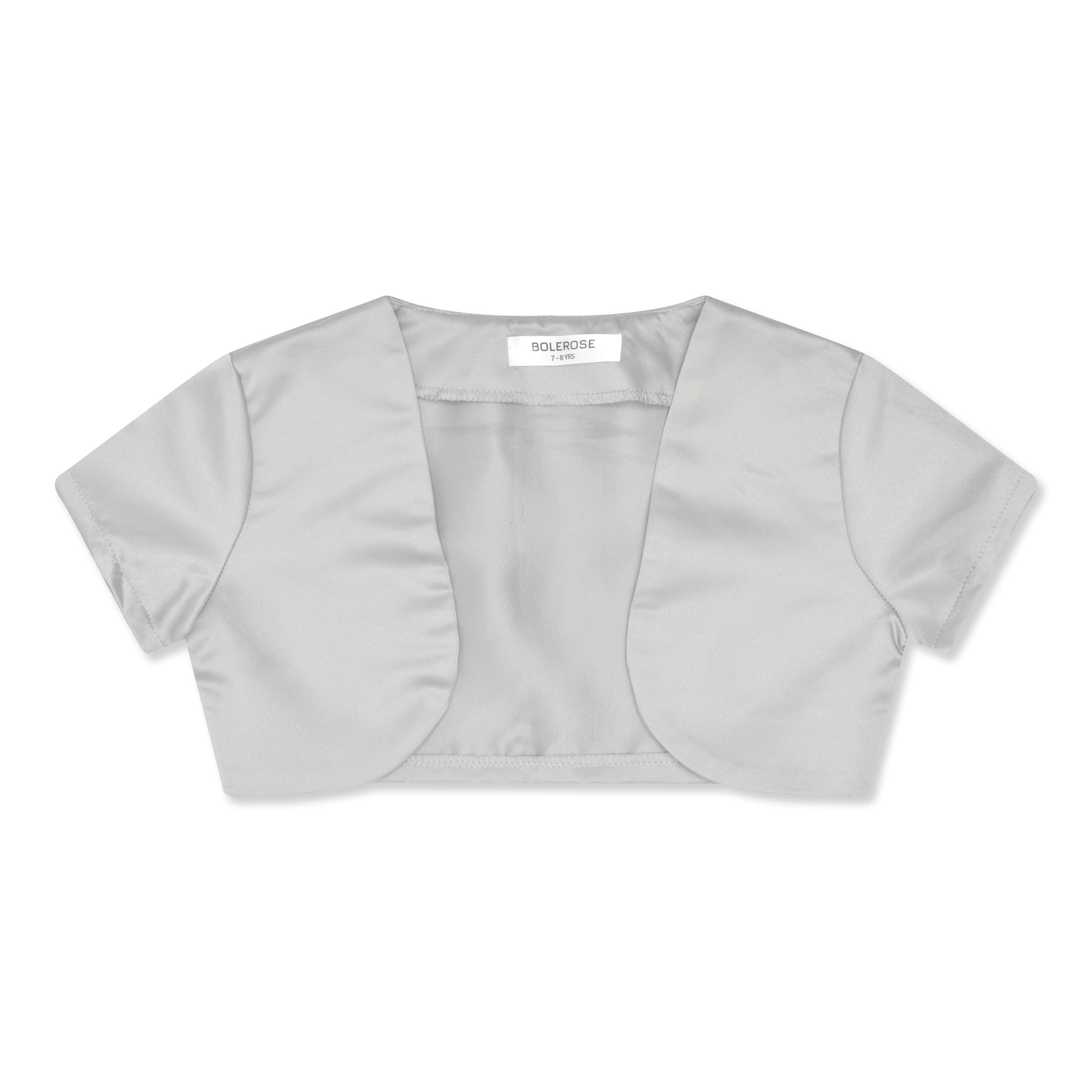 Boléro Satin Manches Longues Fille - Pour Robe Soirée, Mariage, Cérémonie