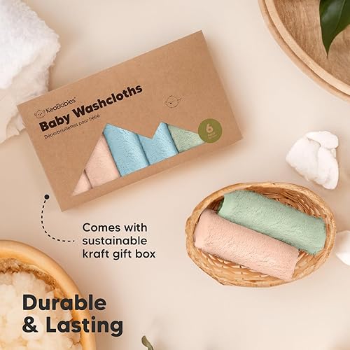 Miniatura 84 de Paquete de 6 paños para bebé, viscosa suave y absorbente de bambú, para bebés, niños, niños pequeños, toallas de baño para recién nacidos, suaves