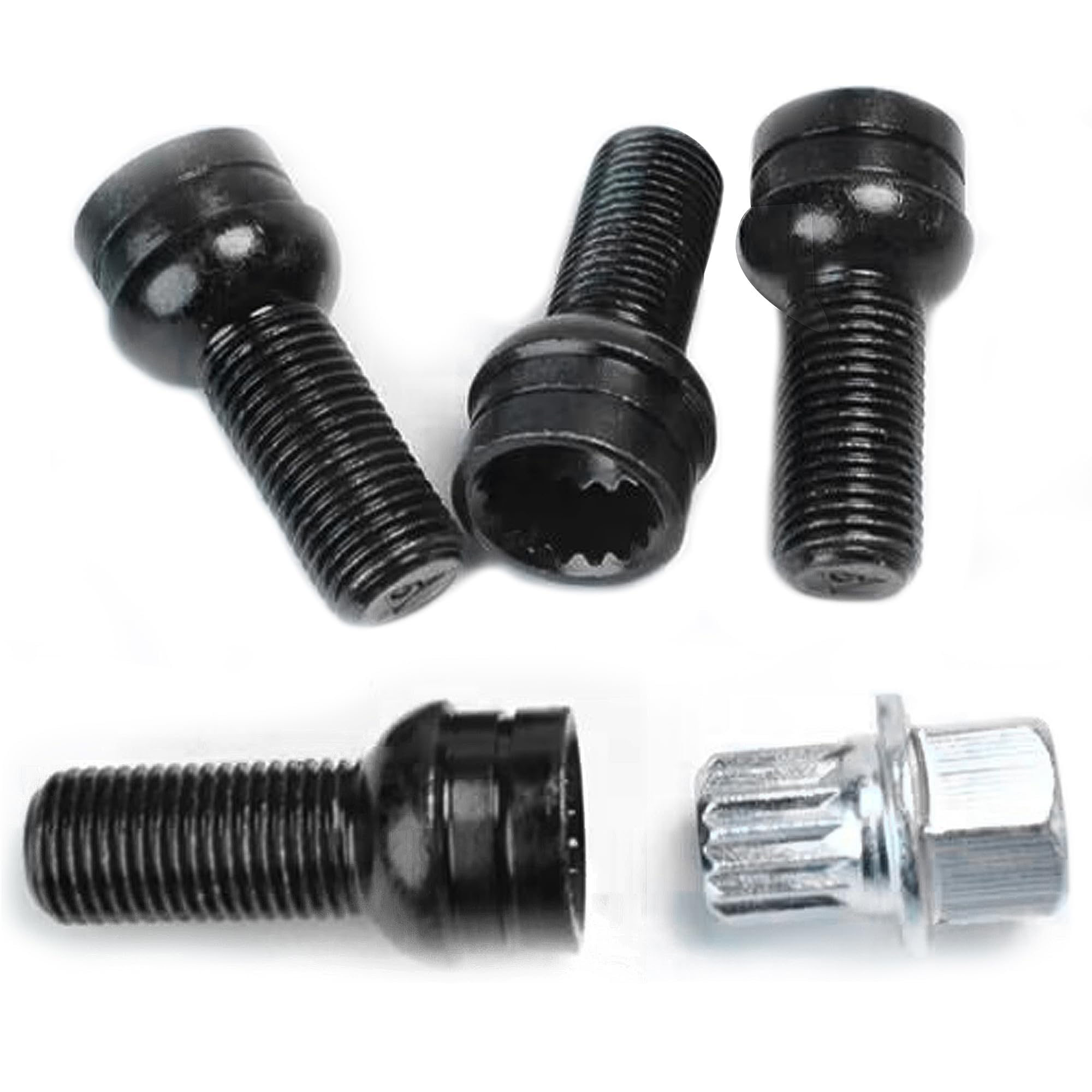 Kit 4+1 Boulons Antivol Roue M14 – Vis De Sécurité + Clé Pour Golf 4 MK4, Passat B5 1998-2005 8D0601139F