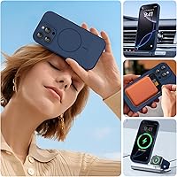 Vista 79 de Miracase Funda diseñada para iPhone 13 Pro Max con protector de pantalla, [forro de microfibra suave antiarañazos], funda protectora de silicona