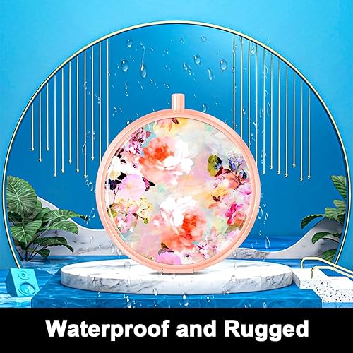 Miniatura 5 de Rouidr Pastillero, caja de medicinas con 3 compartimentos, pastillero pequeño para bolso y bolsillo, pastillero de viaje de metal, contenedor de