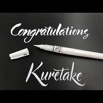 Kuretake Zig Brush Pen White Cartridge, for illustr, Manga, Artworks, for Professional, Artists, Beginners Made in Japan