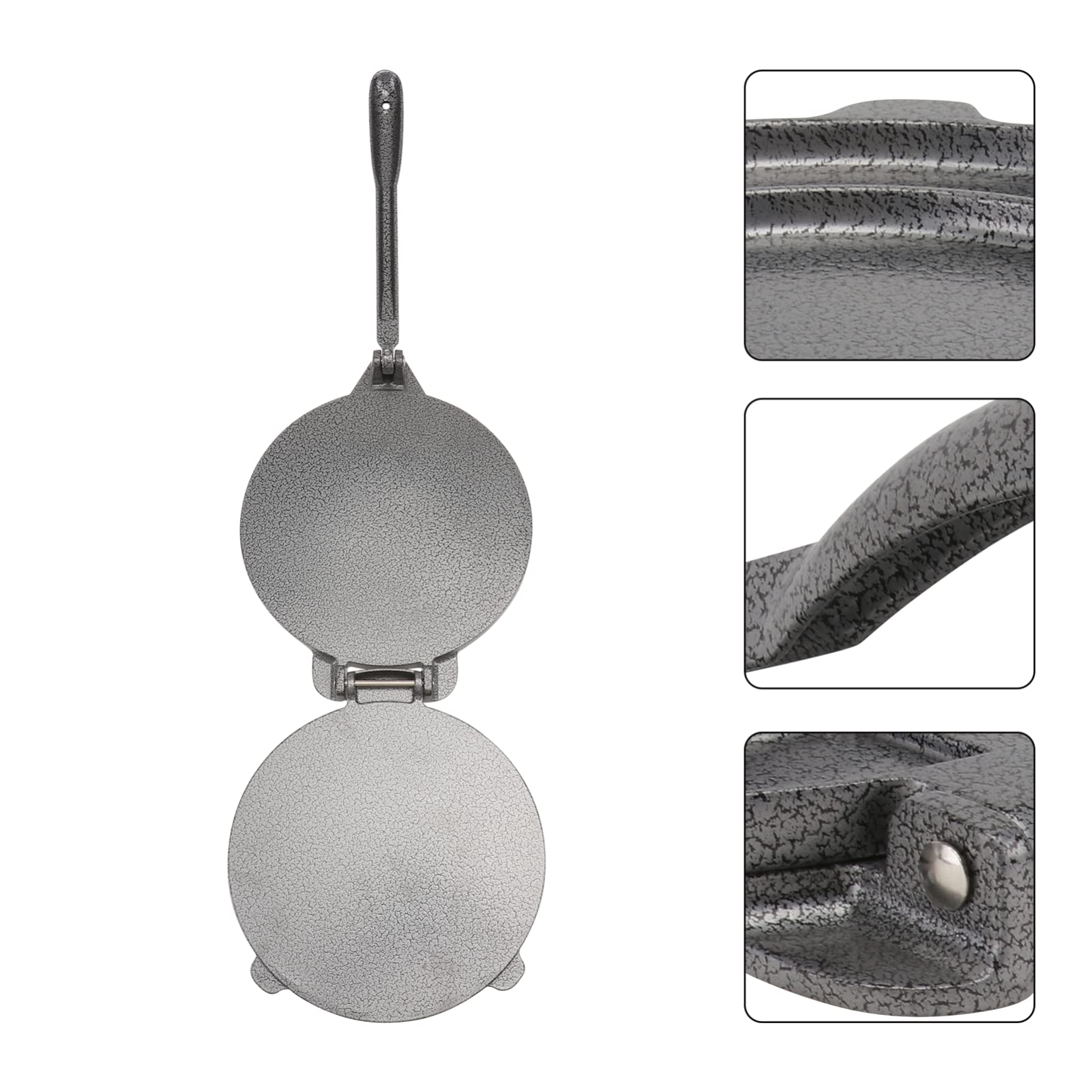 STOBAZA Prensa para Tortillas de Forma Redonda 15 Cm Aluminio Resistente Corrosión Herramienta para Hacer Tortillas de Maíz y Harina Utensilio de Cocina para Uso Doméstico y Profesional