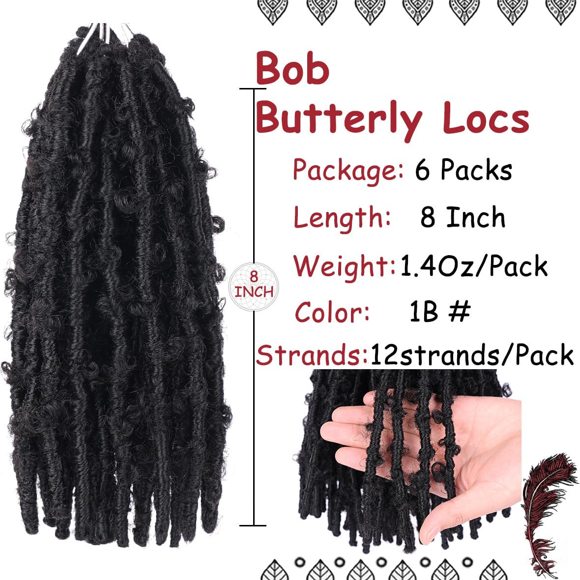 Beverlee Butterfly Locs Pre-Twisted Crochet Braids