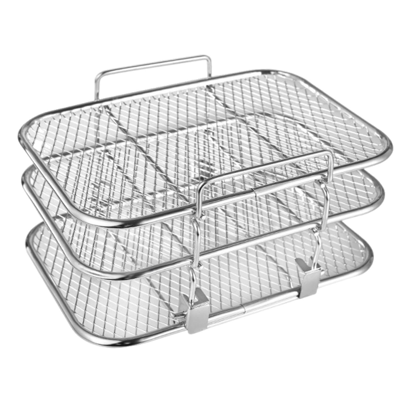 3pcs 3 Layer Air Fryer Rack Multipurpose Removable S | 3 Layer Air Fryer Rack Multipurpose Removable Sturdy Stainless Steel-image-41