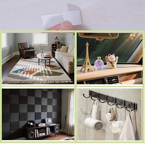 Miniatura 5 de 96 cintas de montaje de doble cara para paredes, tiras de cinta de póster y puntos para decoración del hogar, manualidades, suministros de fiesta de