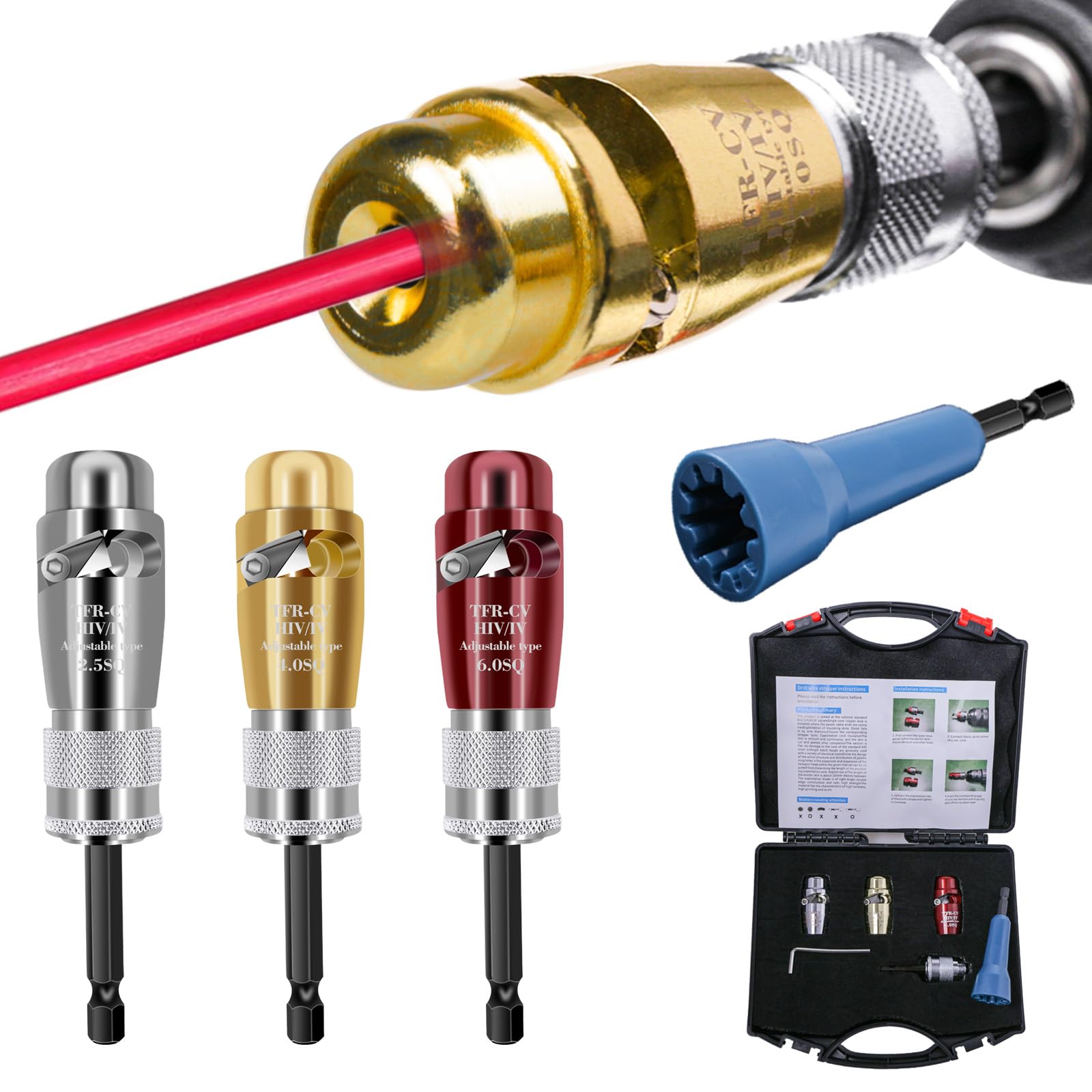 Wire Stripping and Twisting Tool, 2024 New Electric Wire Stripper Wire
