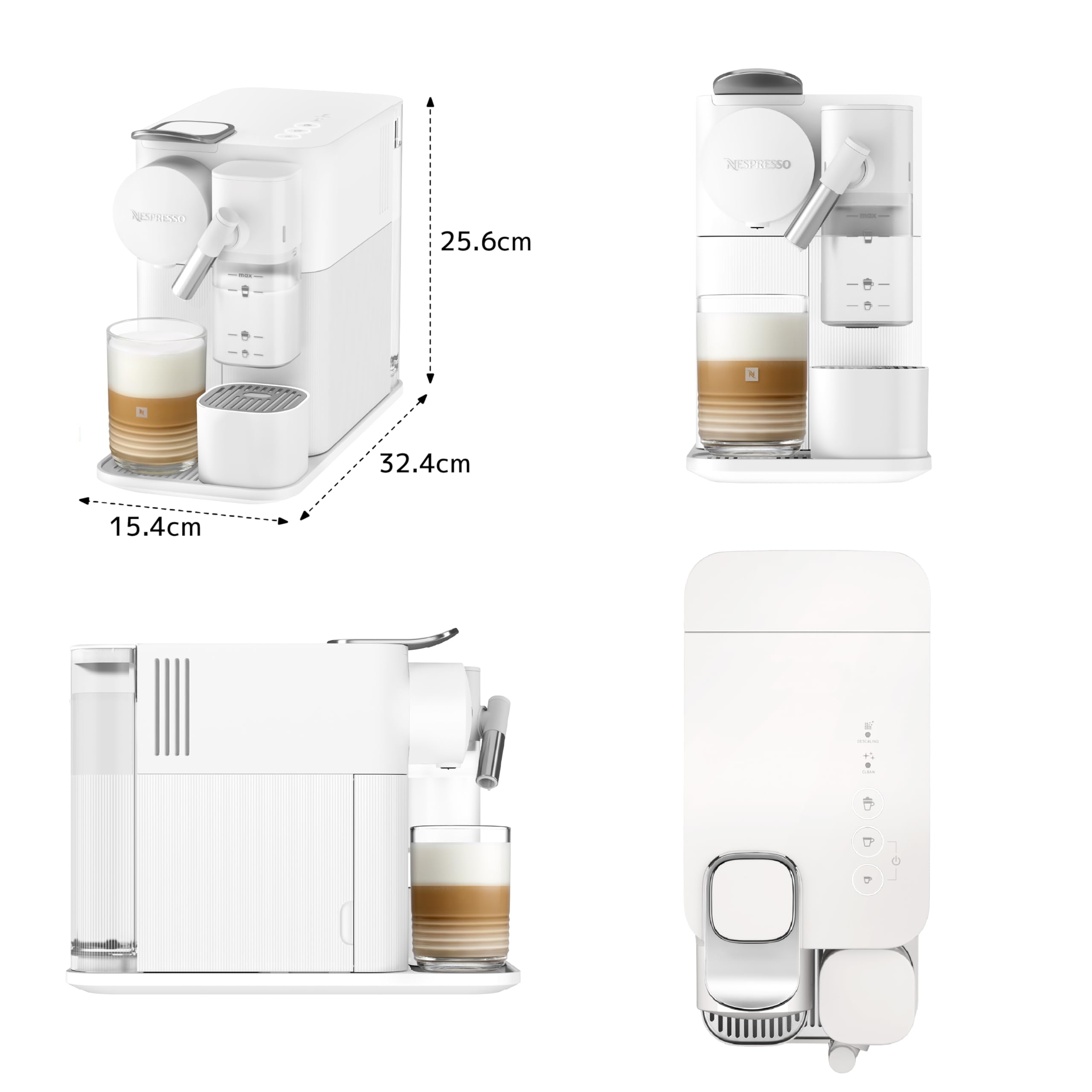 Amazon.co.jp: Nespresso F121-WH-W Lattissima One Plus Capsule