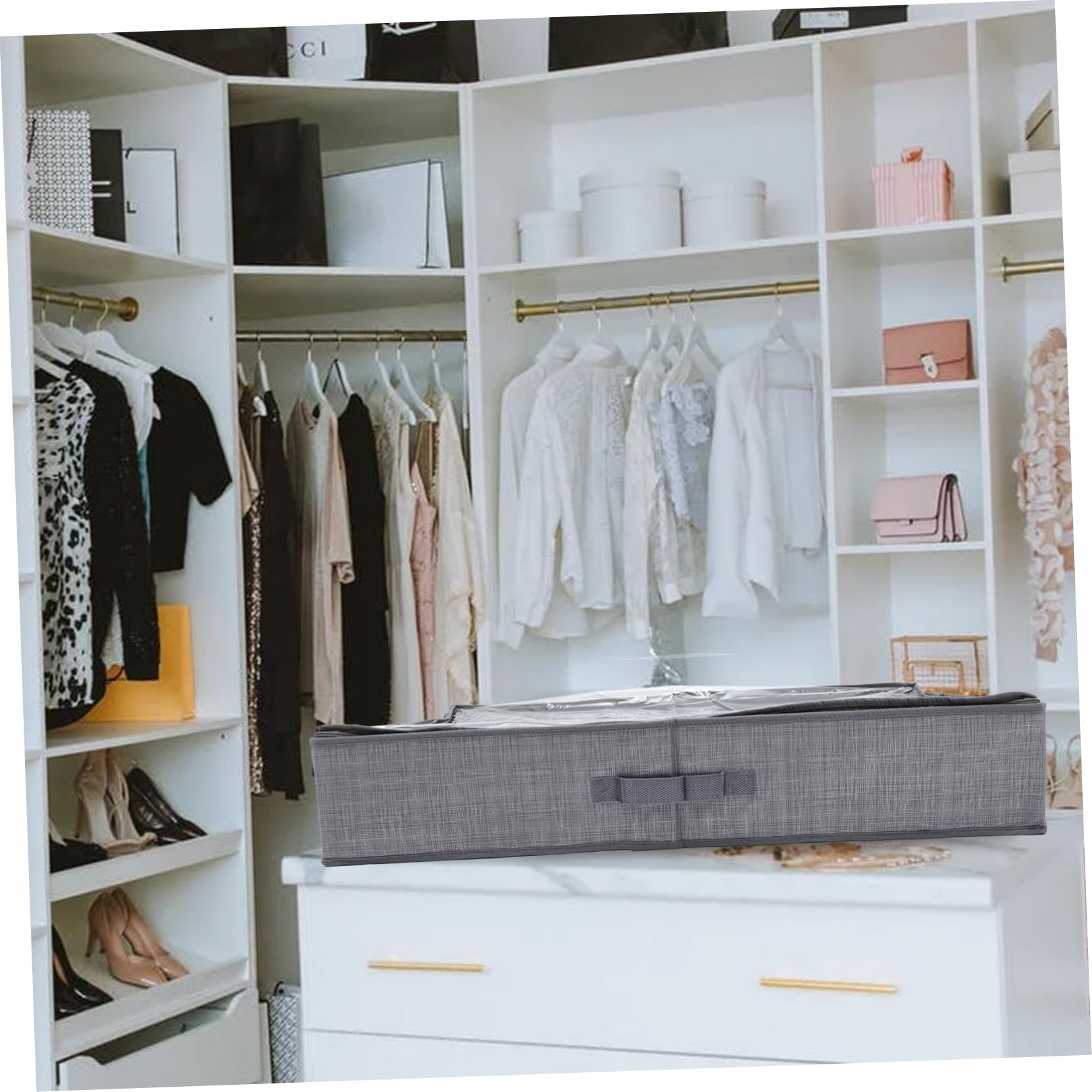 Scatola Porta Scarpe Pieghevole Non Tessuto per 1 Pz