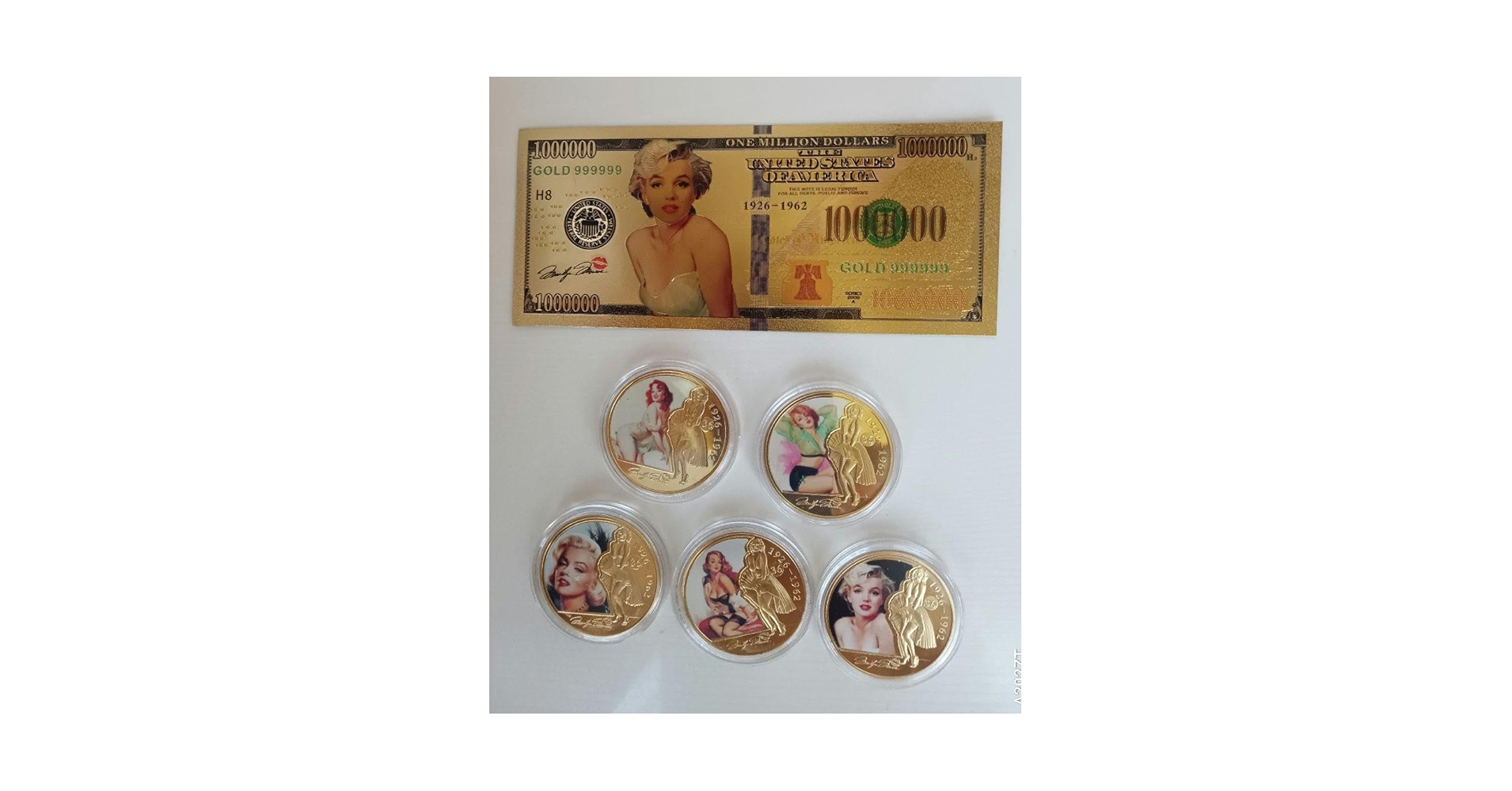 Amazon.co.jp: 大 超 なマリリン モンロー記念金貨メダル5種と