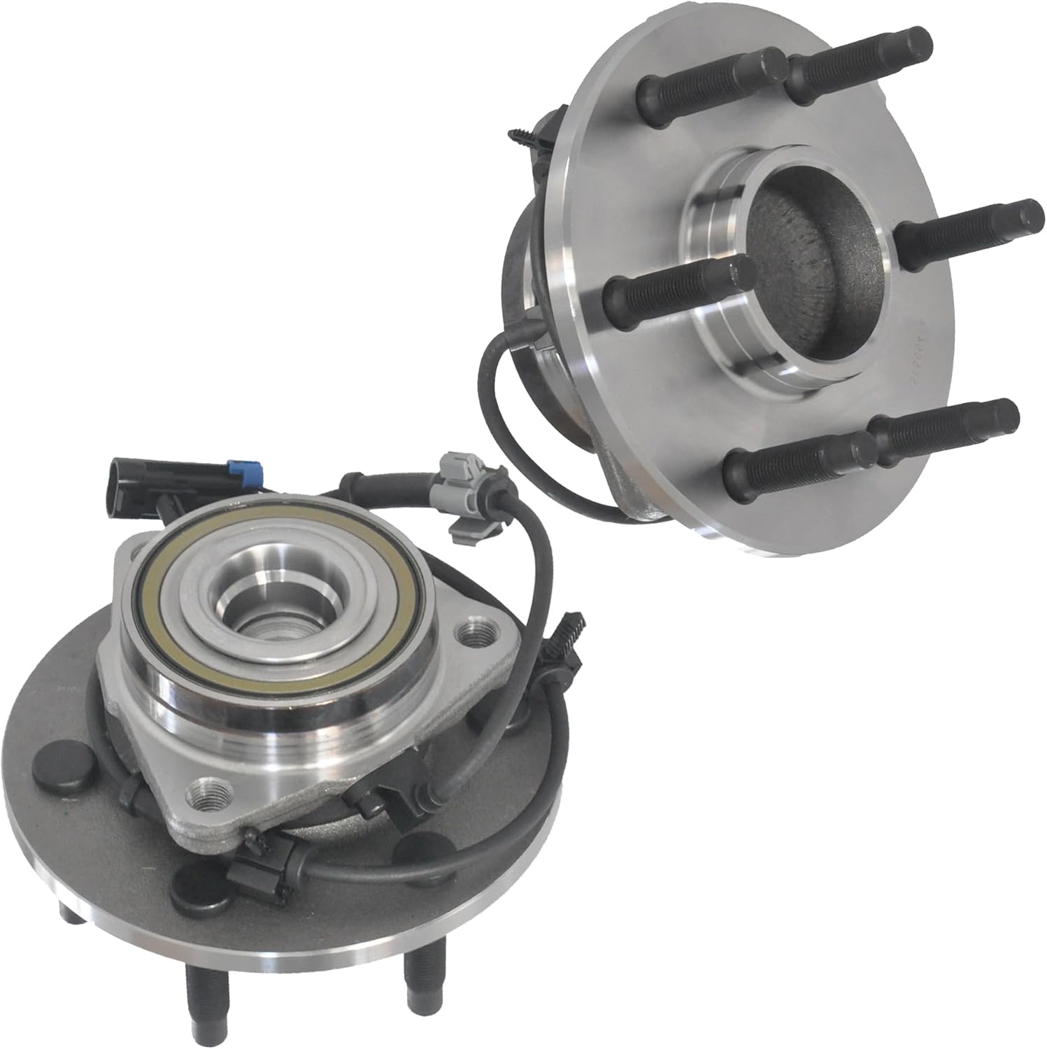 2 Pcs 515054 2WD Front Wheel Bearing Wheel Hub Assembly 6 Lug W/ABS fit for for GMC Sierra 1500/Yukon 2000-2006 for Chevy Silverado 1500 1999-2006 for Cadillac Escalade 2002-2006