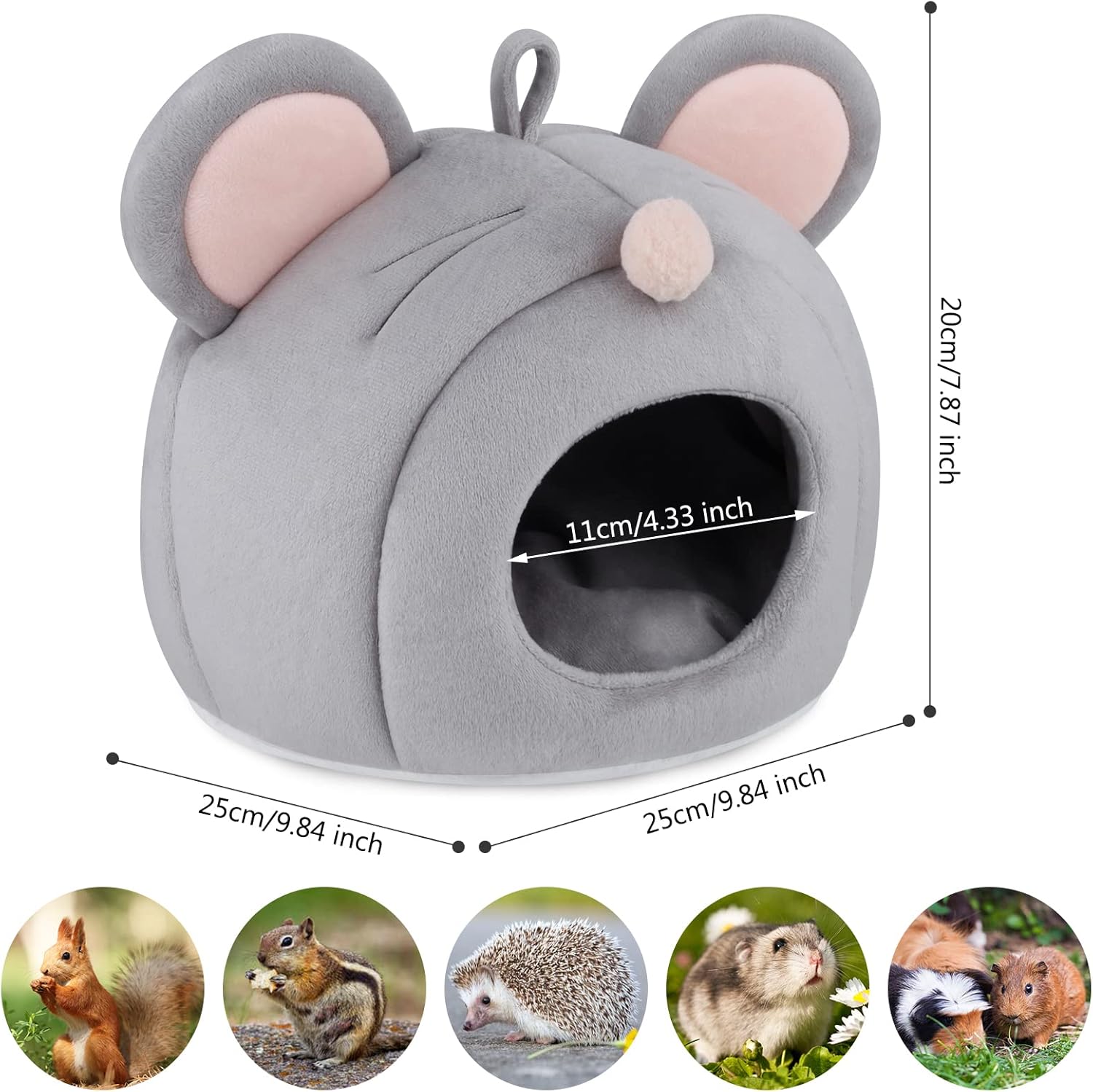 Guinea Pig Bed,Guinea Pig Hideout,Chinchilla,Hamsters,Hedgehog,Dwarf Rabbits,Small Animal Cozy House Bed Cage Accessories : Pet Supplies