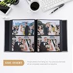 Album Photo Finksy Petit 4x6 200 Photos Couverture en Lin Livre Photo pour Famille Mariage Anniversaire Bébé Vacances