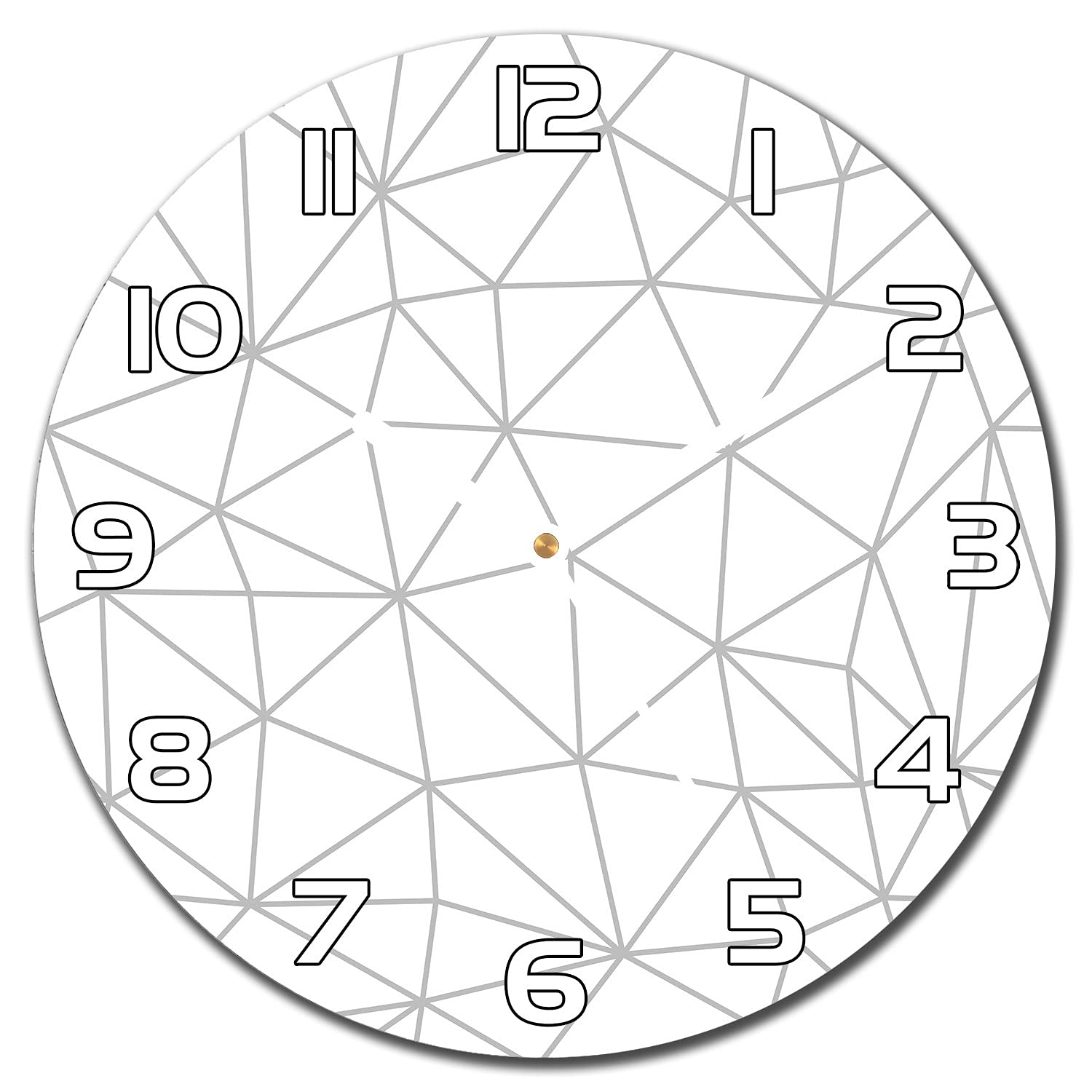 Horloge murale moderne Coloray en verre pour un salon scandinave