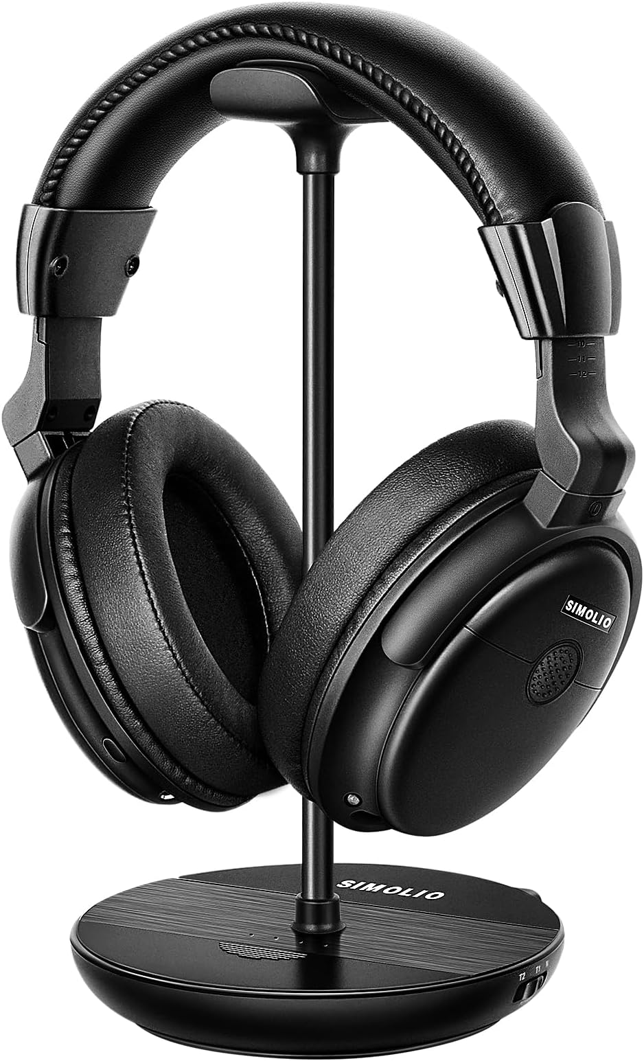 Wireless Headphones for TV, Bluetooth TV Headphones w/Dialog Mode & Boosted Vol for Seniors & Hard of Hearing, 2 Replaceable Battery, Replaceable Earmuff, L/R Balance, by-Pass, 164FR Range