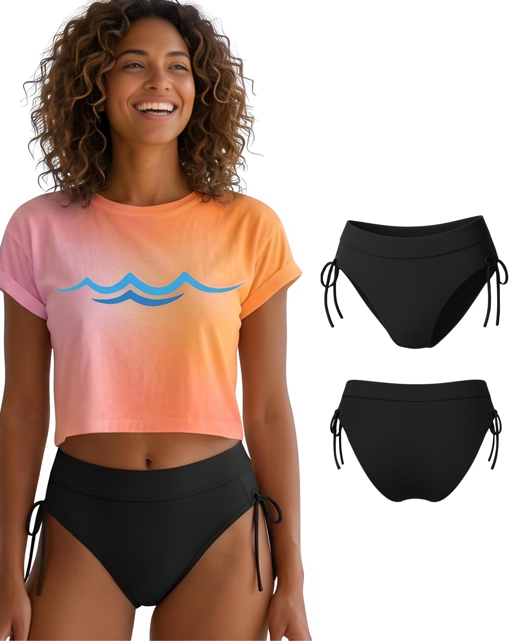 Bañador Menstrual Niñas & Mujer | Tecnología AquaSecure | Braguita de Baño para Flujo Ligero a Medio | Adolescentes 10-16 Años y Mujer | Bañadores Menstruales Piscina y Playa | Ecológico y OEKO-TEX