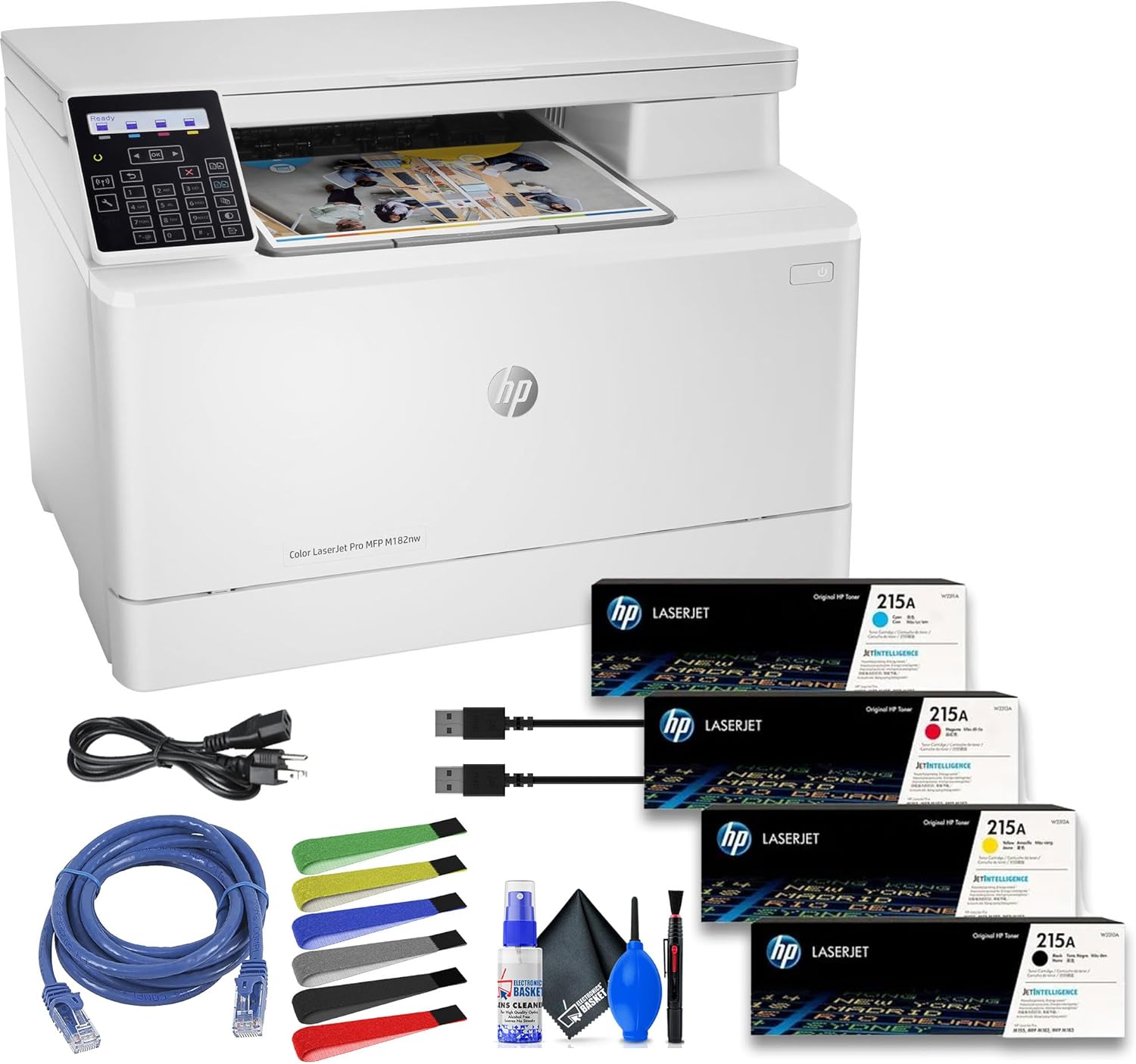 HP Color Laserjet Pro MFP M182nw Wireless All-in-One Color Laser
