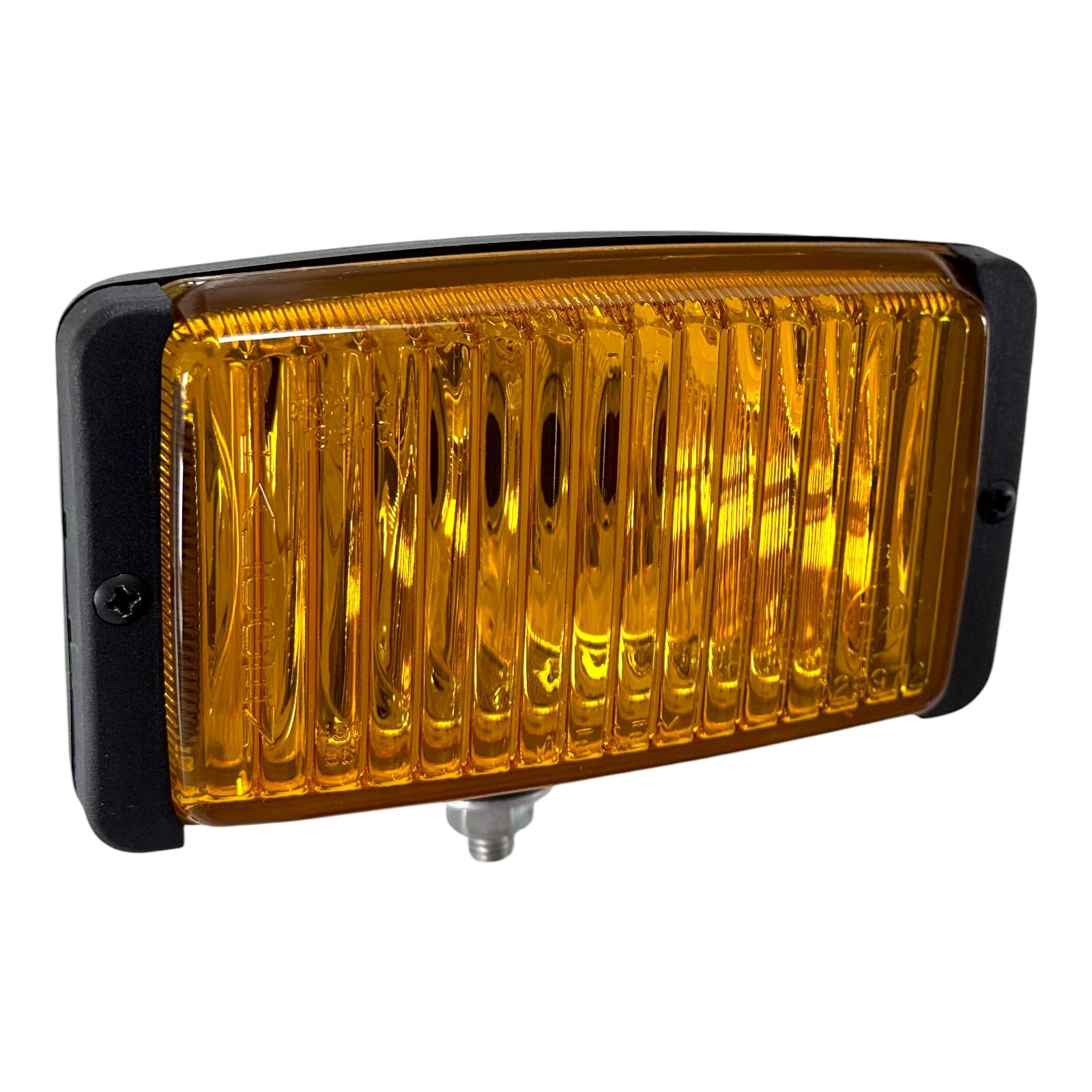 Set 2 Fari Fendinebbia Anteriori H3 Gialli - Luci Supplementari Universali 12V 55W (Lampadine Incluse) - Vetro Giallo Omologato E20 IP66 - Faretti per Auto 4x4 Camion Trattore