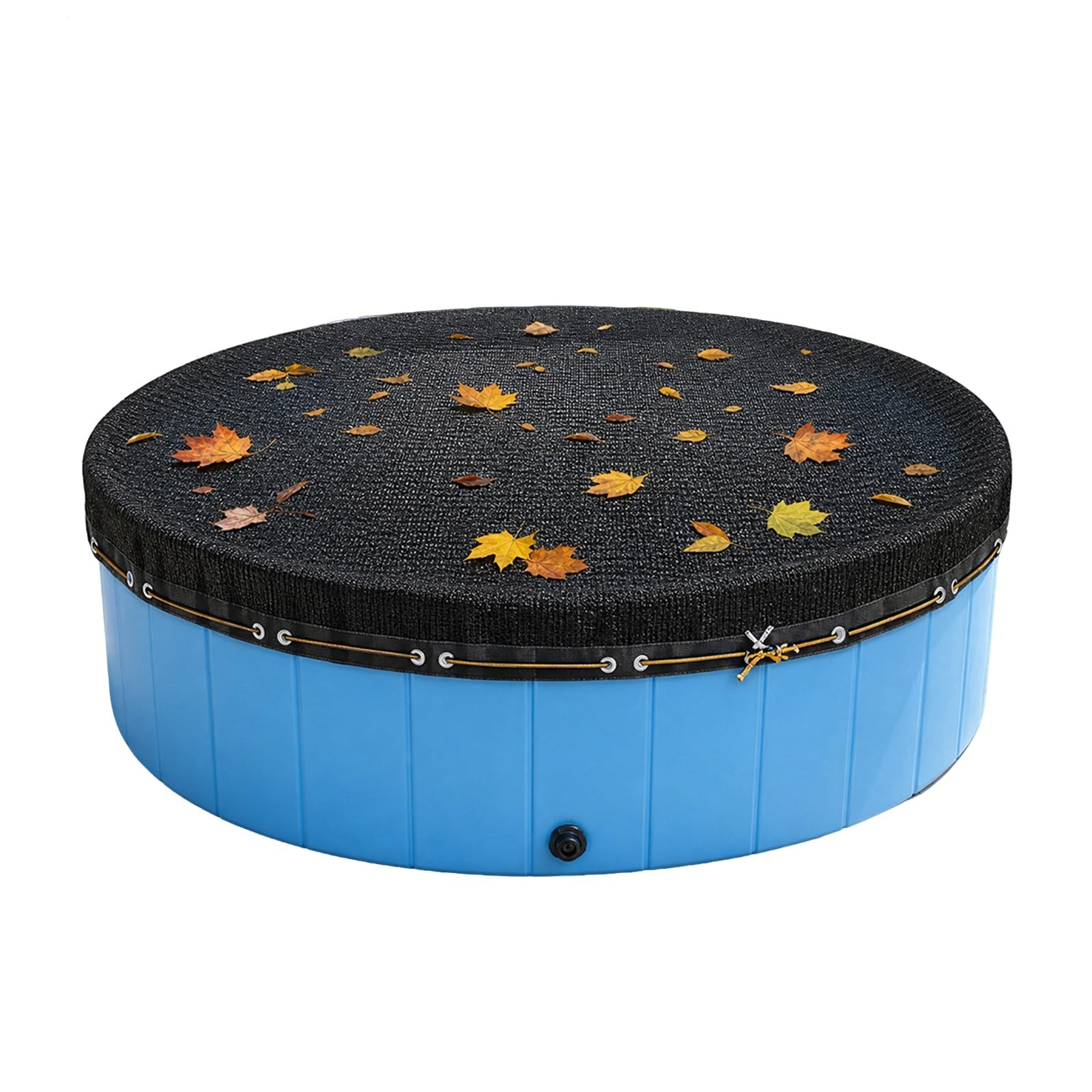 Bâche De Piscine Ronde Filet Anti-Feuilles Housse Anti-Soleil pour Piscine Hors Sol Housse De Piscine Ronde pour Chiens Et Enfants(Circle Diameter 4.5 m)
