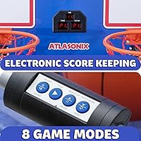 Vista 3 de Juego de baloncesto de arcade, juego de baloncesto de arcada interior de doble tiro, juegos de baloncesto electrónico con aro de baloncesto doble