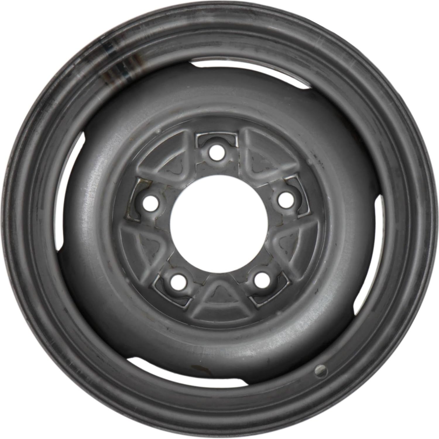 Vintage 15x6 Plain Steel Wheel, 5 on 5.5, 3.5 Inch BS