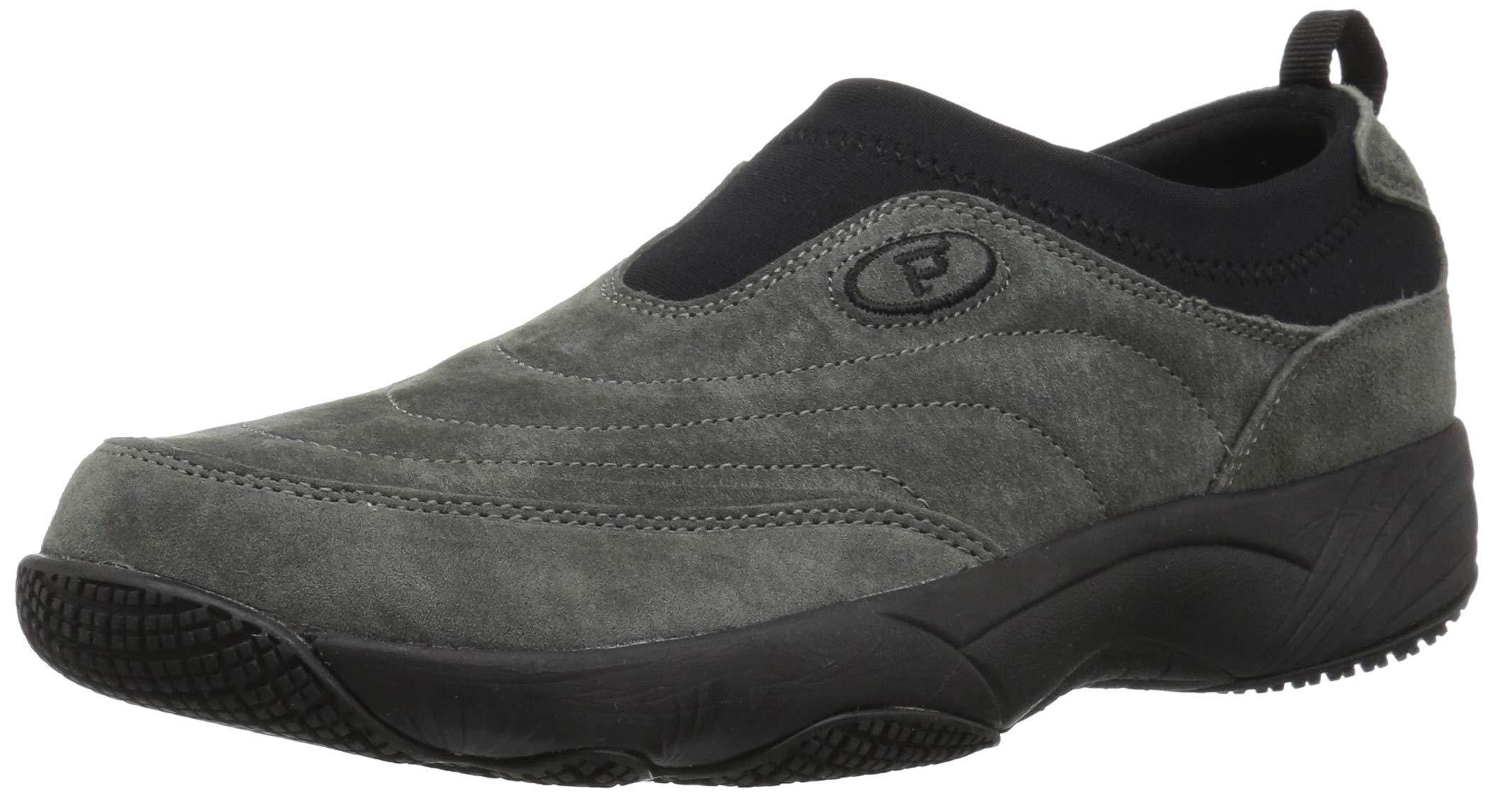 Men's M3850 Wash & Wear Slip-on Ii Slip Resistant Sneaker, Sr Black Leather