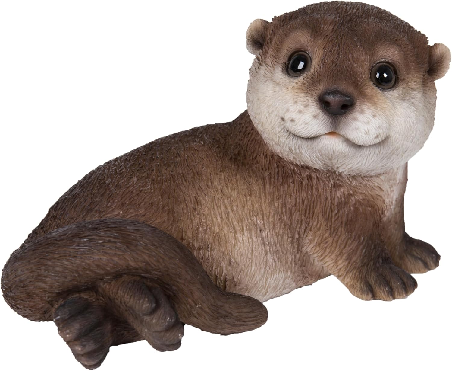 Otter Laying Back Statue