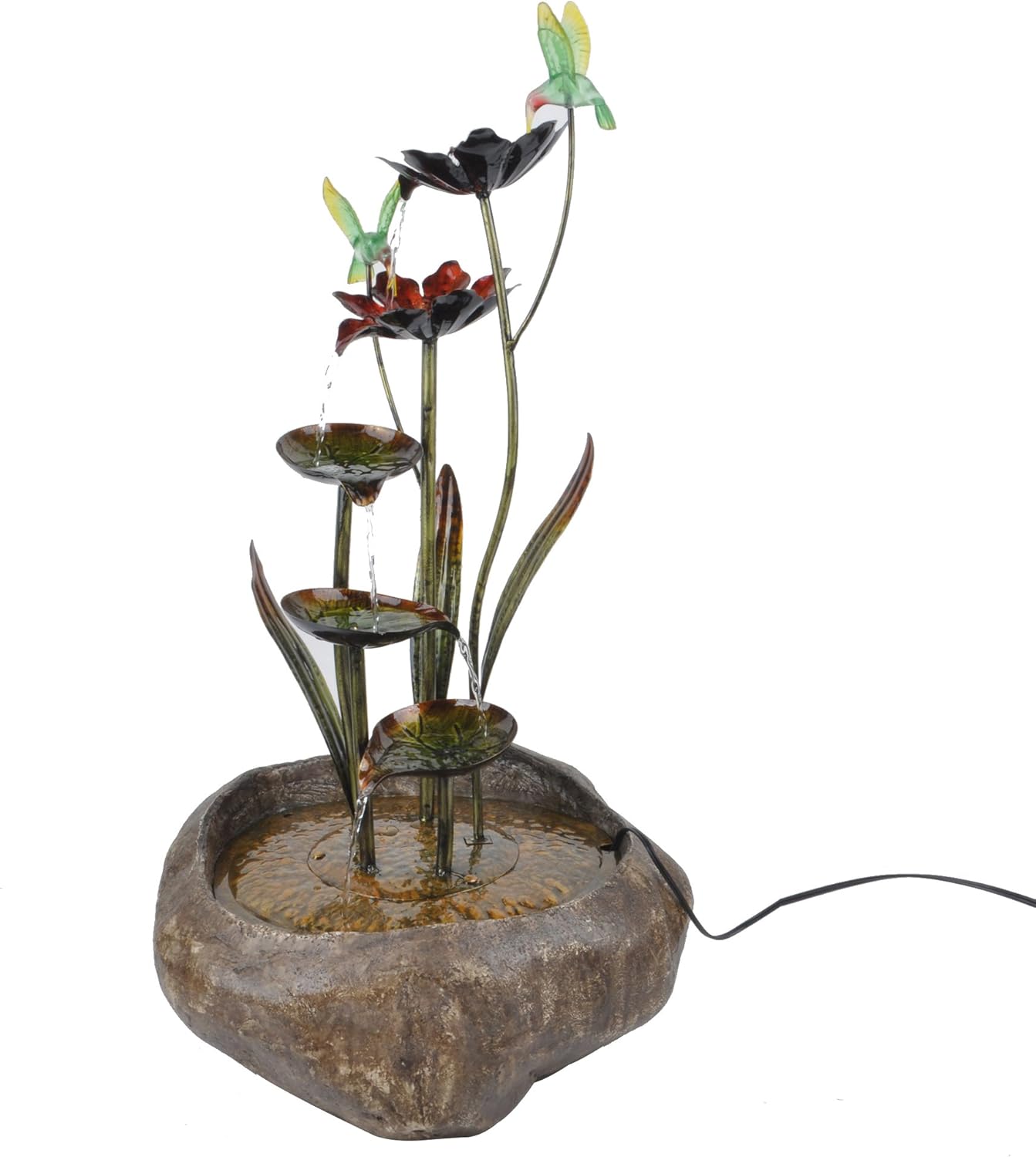 Peaktop 3404410 Glass Fountains, Multi-Color