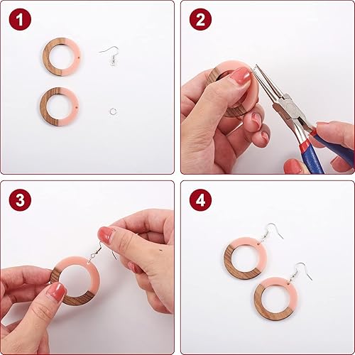 Vista 53 de Colgante de madera de resina, Resina, No es una piedra preciosa 0negro