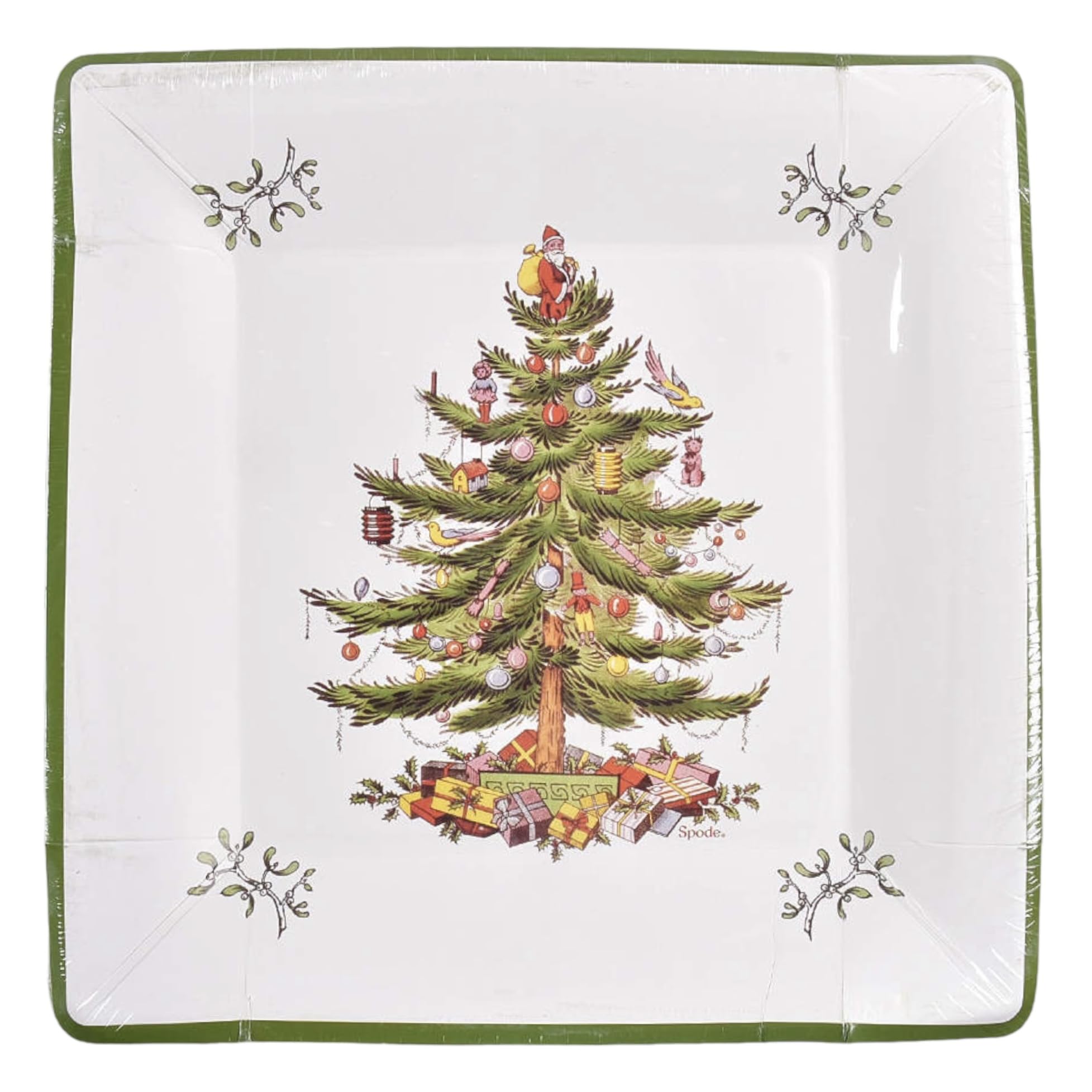 Amazon.co.jp: Spode クリスマスツリー 大型 正方形 10インチ ペーパー