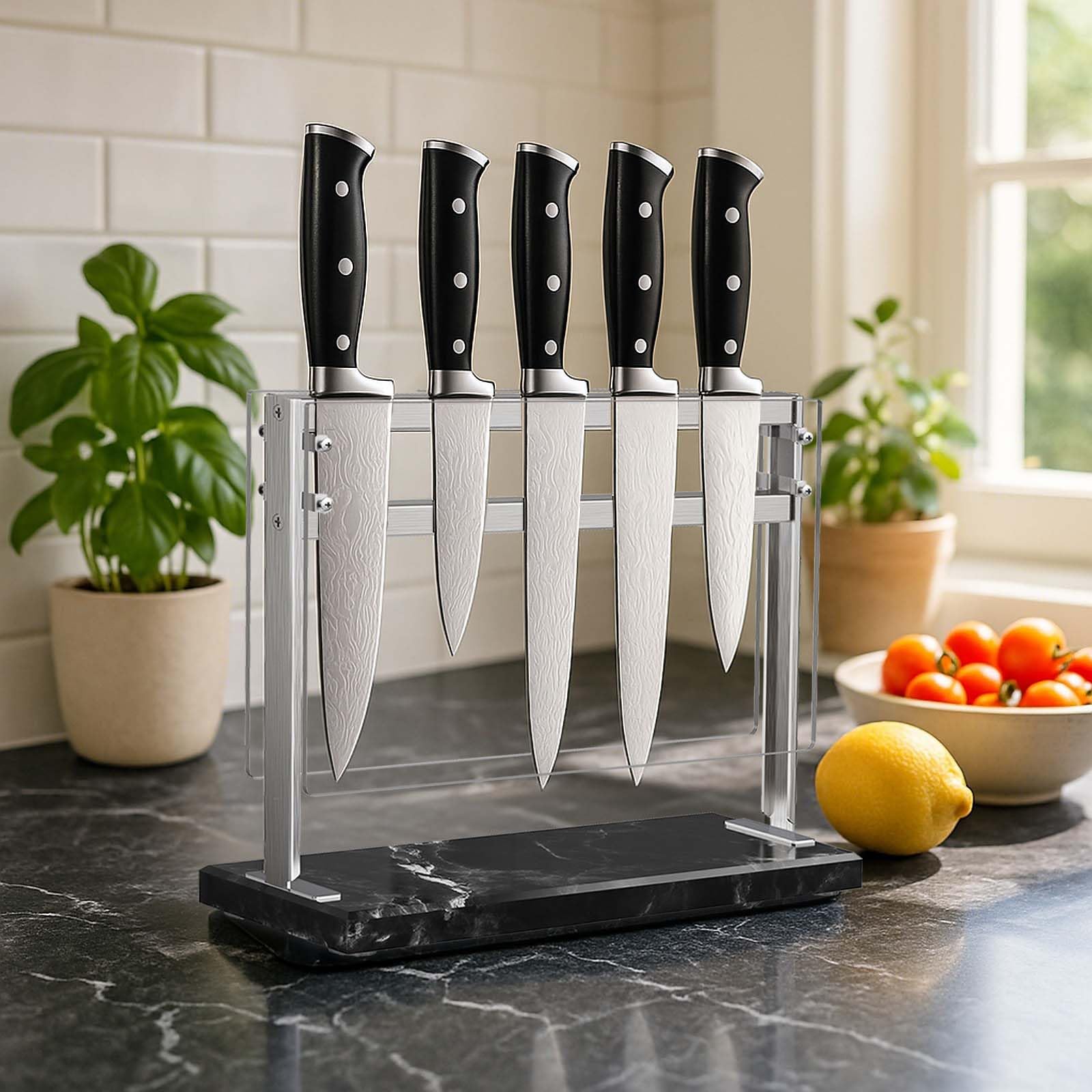 Porte-couteaux Magnétique Et Porte-couteaux à Steak Universel Sans
