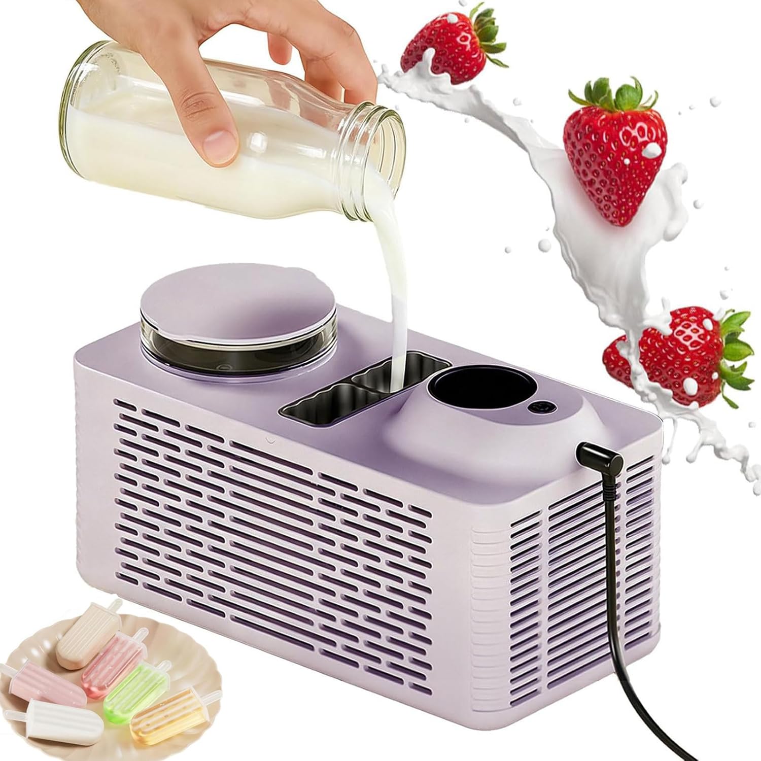 Machine à sucettes glacées portable pour camping-car et pique-nique