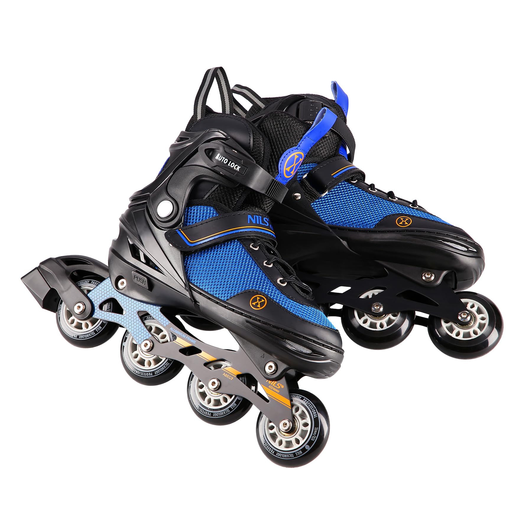 Nils Extreme Camille, pattino 2 in 1 per hockey su ghiaccio