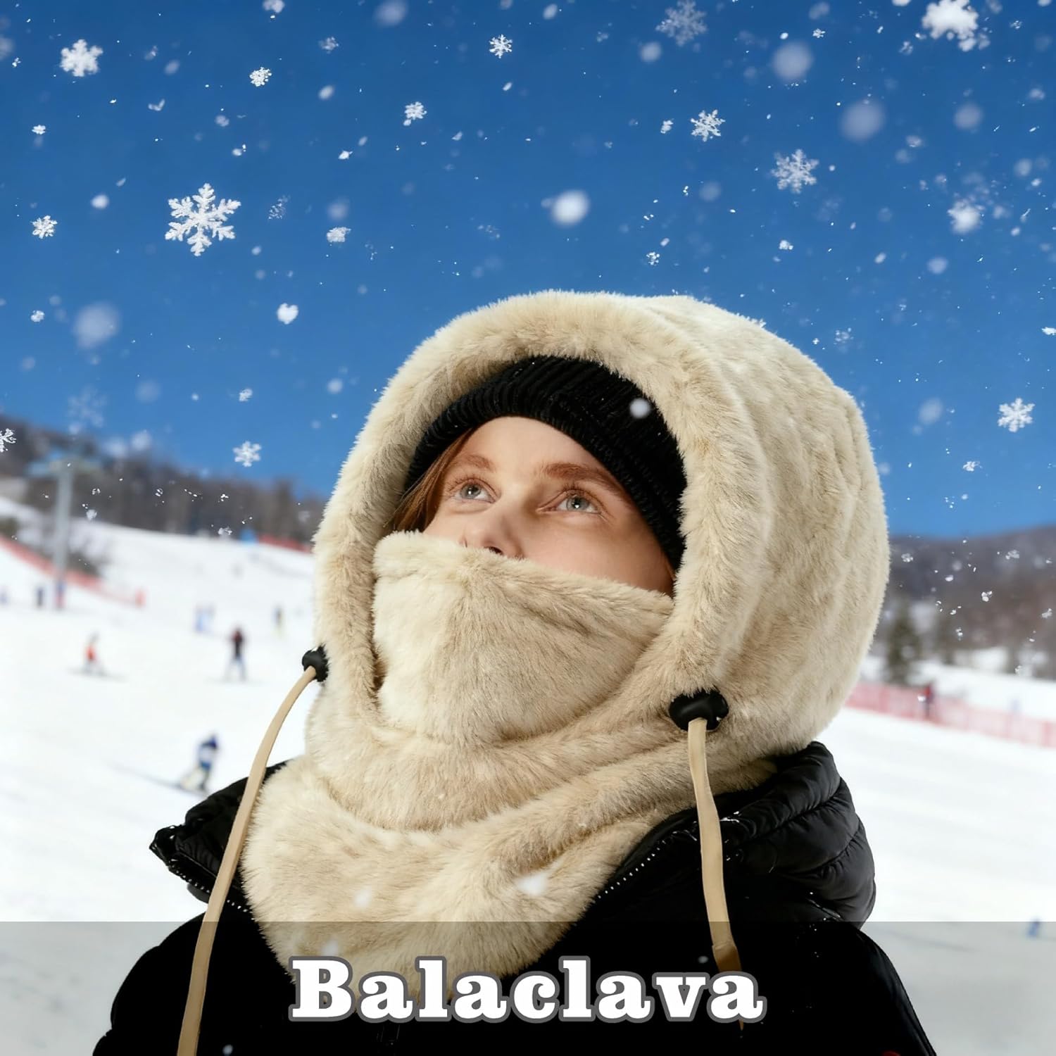 Kids Balaclava Winter Ski Mask for Boys Girls, Windproof Face Masks Hooded Scarf Cold Weather Gear Neck Warmer Hat - Image 7