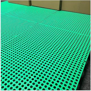 Palet de plástico Almohadilla de rejilla de almacenamiento impermeable Palet Plástico Ligero Rejillas Transpirables Artículo Racks para Garaje Sótano, 1 Paquete ( Color : Verde , Tamaño : 100x100x3cm