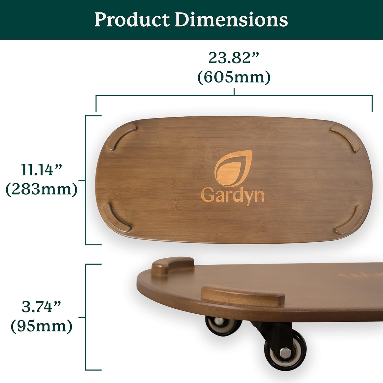 Gardyn Home Dolly - Mobile Rolling Cart for Hydroponics Growing System Kit & Indoor Garden Tower - Easily Move Your Hydroponic Systems While Protecting Your Floors from Water Drops, Scratches, & Marks