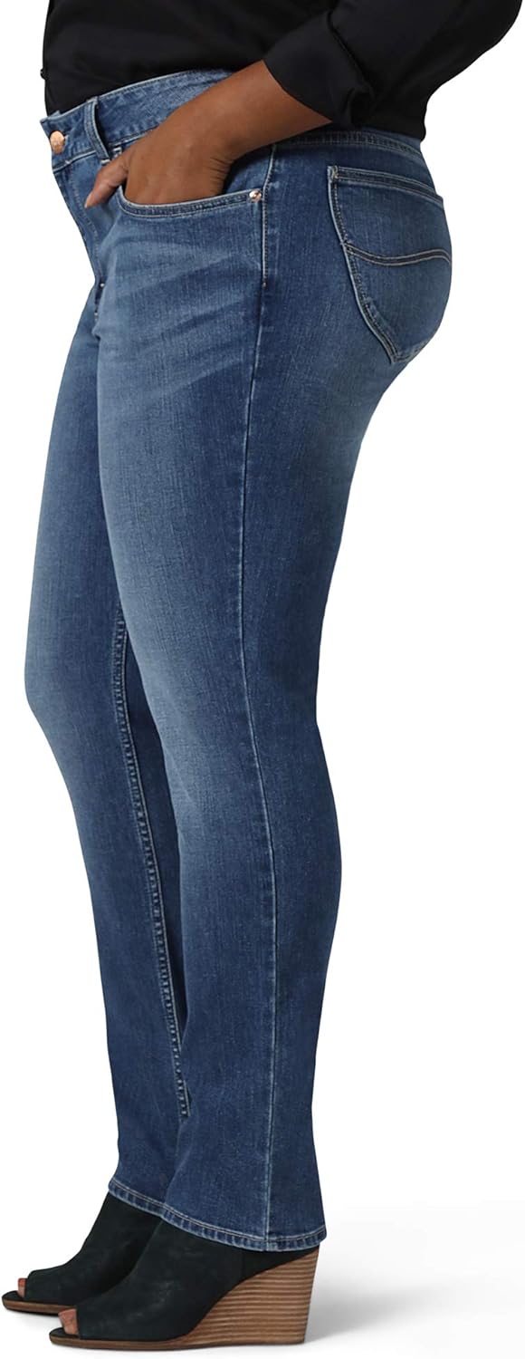 Riders by Lee Indigo Women's Plus Size Midrise Straight Leg Jean