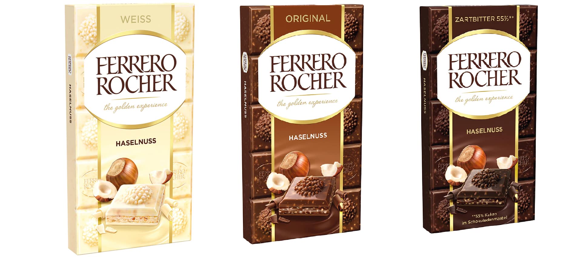 Ferrero Chocolate Rocher Collection Of Hazelnut Chocolate, White Hazelnut, Original Milk, Dark 55% Hazelnut Chocolate 90G Each Pack Of 3 (Diwali Special) - 300 Gram (B09JG29YSG) Amazon Price History, Amazon Price Tracker