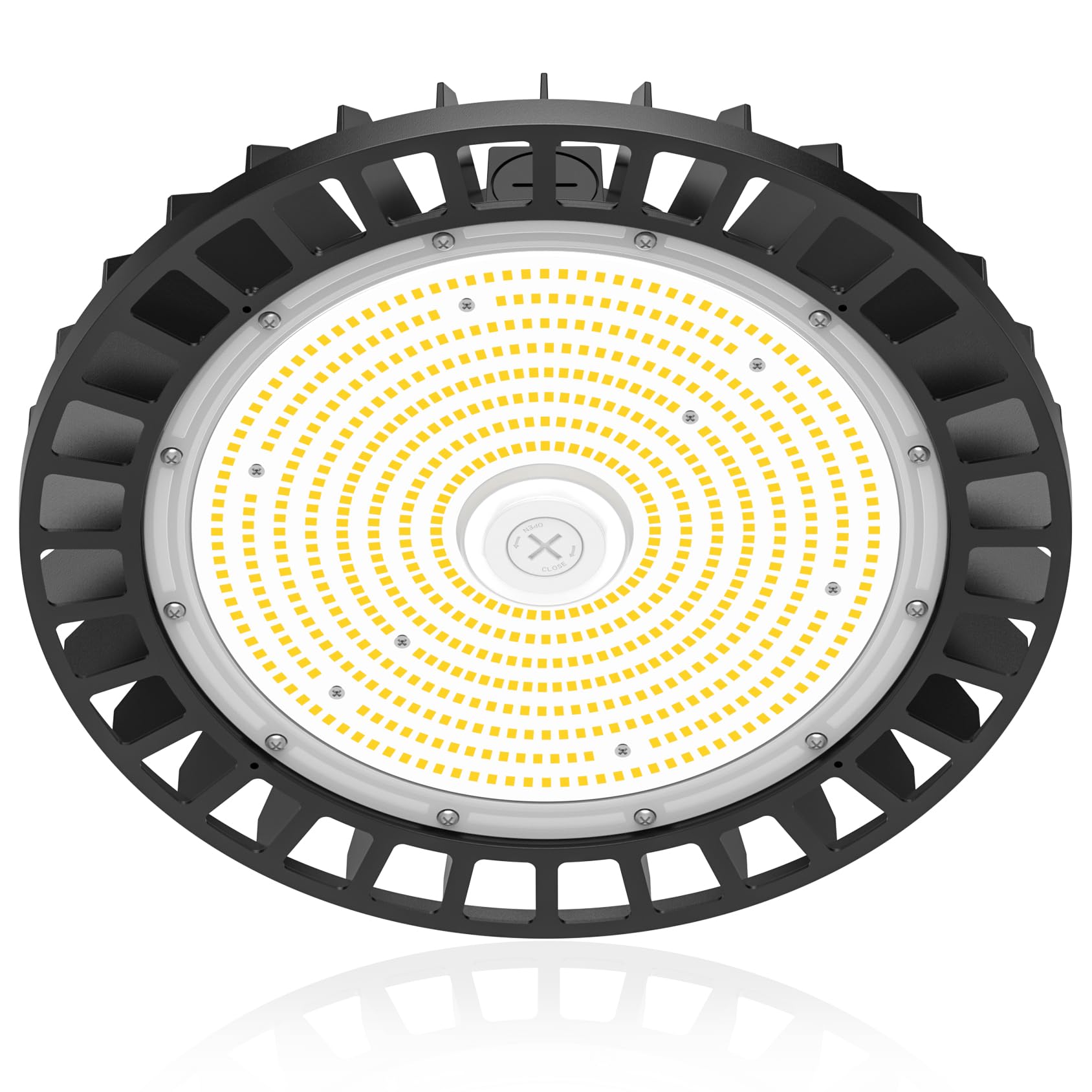 6-Pack UFO Warehouse Light Adjustable Wattage 240W 200W 150W Commercial LED High Bay Light 4500K 5000K 5700K 3-CCT — view 15