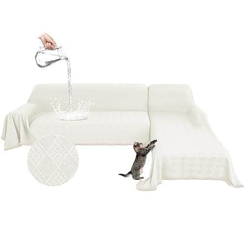 Waterproof L Shaped Sectional Couch Covers Blanket 2 Piece Sectional