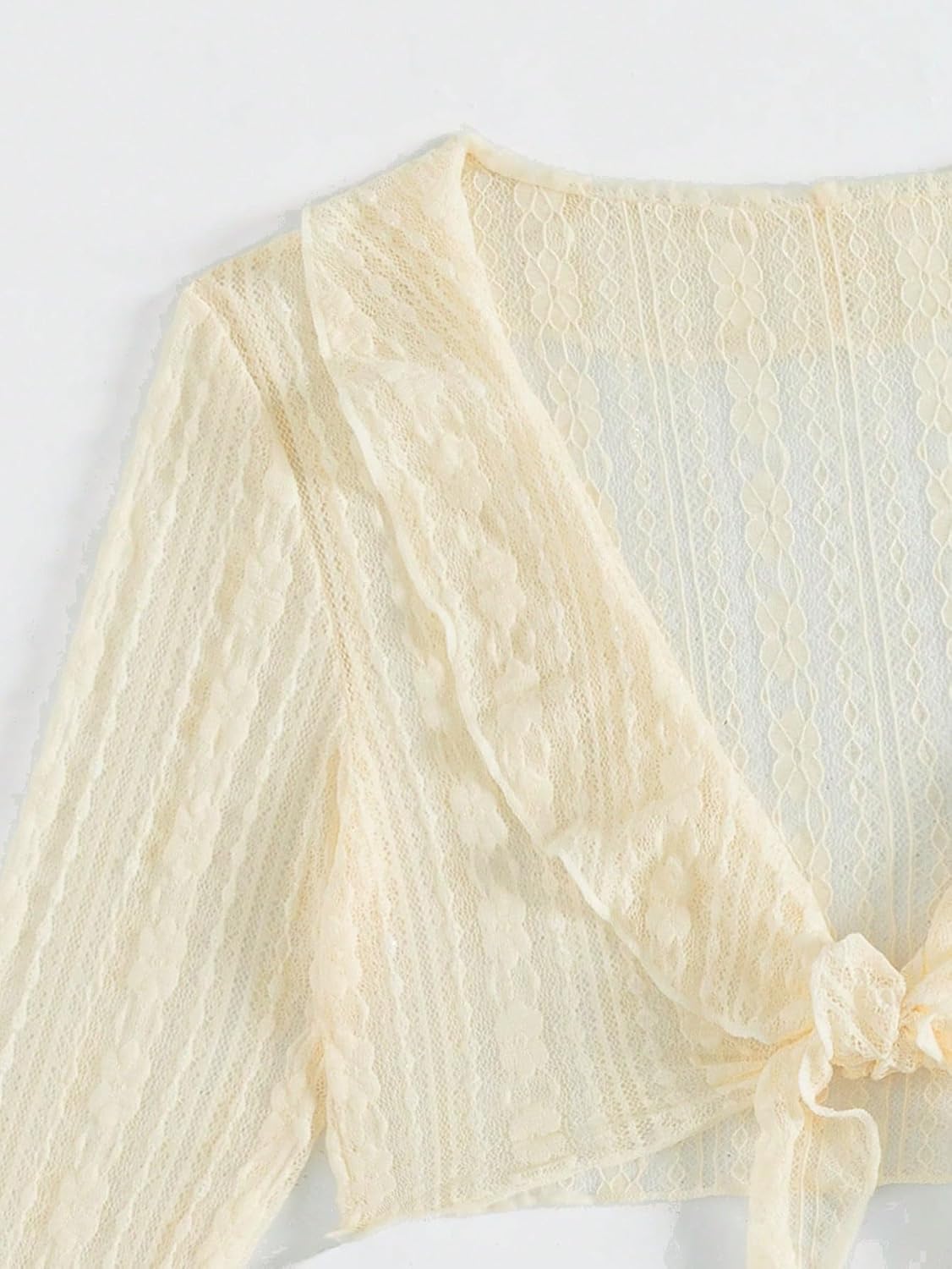 COZYEASE Women's 4 Piece Bikini Set - Cheeky Halter Triangle Swimsuit Set - Sheer Knot Bathing Suit Cover Up - Image 5